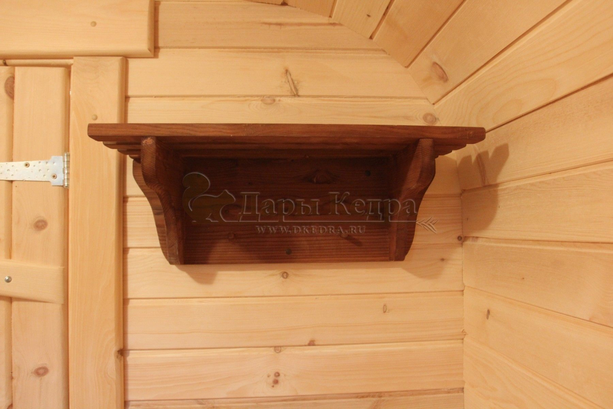 Вешалка с полкой из кедра